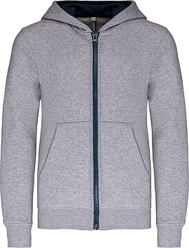 Sweatshirt de criança com capuz e fecho K486