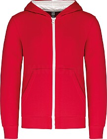 K486 Sweatshirt de criança com capuz e fecho tam: 12/14 yea...