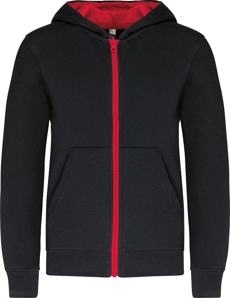 Sweatshirt de criança com capuz e fecho K486