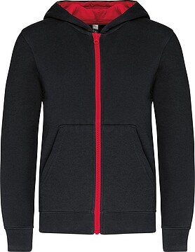 Sweatshirt de criança com capuz e fecho K486