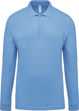 Polo piqué de homem de manga comprida K256