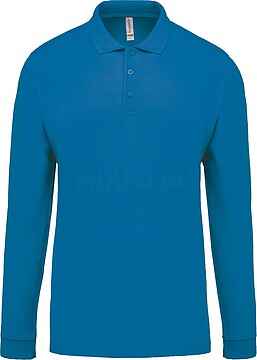 Polo piqué de homem de manga comprida K256