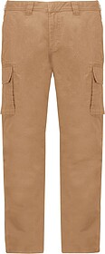K744 Calças multibolsos de homem tam: 54 cor: Camel : Karib...