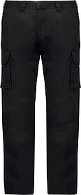 K744 Calças multibolsos de homem tam: 44 cor: Black : Karib...