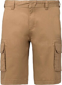 K754 Bermuda multibolsos de homem tam: 44 cor: Camel : Karib...
