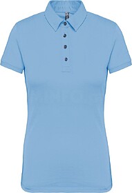 K263 Polo jersey de senhora de manga curta tam: XXL cor: Sky...