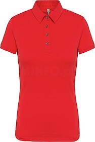 K263 Polo jersey de senhora de manga curta tam: M cor: Red :...