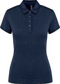 K263 Polo jersey de senhora de manga curta tam: M cor: Navy ...