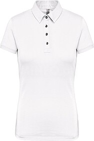 K263 Polo jersey de senhora de manga curta tam: XXL cor: Whi...