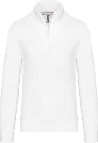 K487 Sweatshirt 1/2 fecho tam: M cor: White : Kariban Excele...
