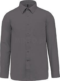 K545C Camisa popeline poliéster/ algodão de tratamento fá...