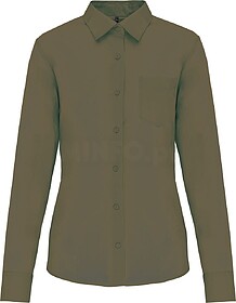 K549C Camisa popeline poliéster/ algodão de tratamento fá...