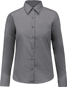 K549C Camisa popeline poliéster/ algodão de tratamento fá...