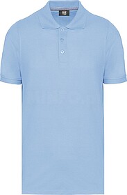 WK274C Polo de manga curta tam: S cor: Sky Blue : WK. Design...