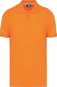 WK274C Polo de manga curta tam: L cor: Orange : WK. Designed...