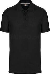 WK274C Polo de manga curta tam: S cor: Black : WK. Designed ...