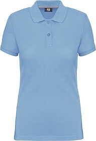 WK275C Polo de senhora manga curta tam: XS cor: Sky Blue : W...