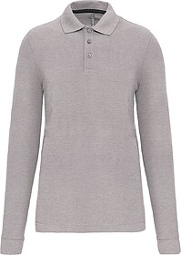 WK276CX Polo de manga comprida tam: 5XL cor: Oxford Grey : W...
