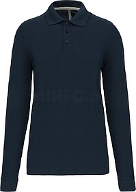 WK276C Polo de manga comprida tam: L cor: Navy : WK. Designe...