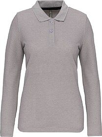 WK277C Polo de senhora manga comprida tam: XS cor: Oxford Gr...