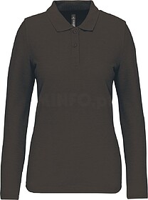WK277C Polo de senhora manga comprida tam: L cor: Dark Grey ...