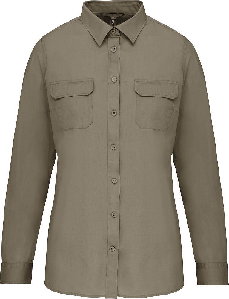 Camisa Safari de senhora manga comprida K591