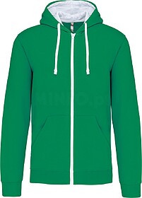 K466 Casaco sweatshirt com capuz em contraste tam: M cor: Li...