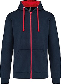 K466 Casaco sweatshirt com capuz em contraste tam: M cor: Na...