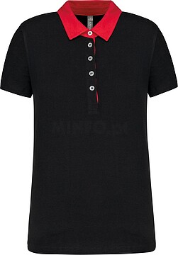 Polo de senhora jersey bicolor K261