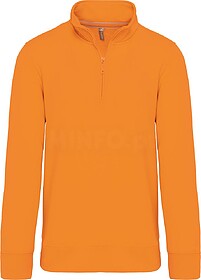 K487 Sweatshirt 1/2 fecho tam: XL cor: Orange : Kariban Exce...