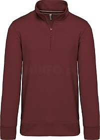 K487 Sweatshirt 1/2 fecho tam: 4XL cor: Wine : Kariban Excel...