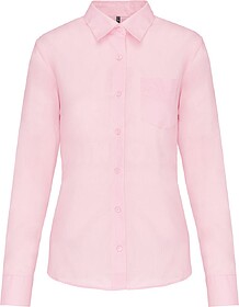 K549 Camisa popeline poliéster/ algodão de tratamento fác...