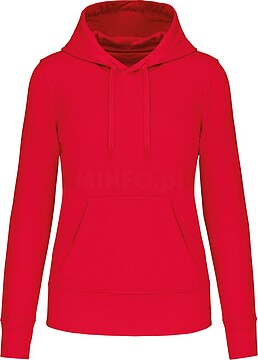 Sweatshirt eco-responsável com capuz de senhora K4028