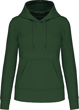 Sweatshirt eco-responsável com capuz de senhora K4028