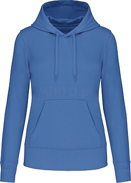 Sweatshirt eco-responsável com capuz de senhora K4028