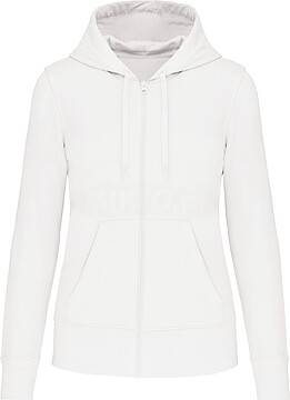 Sweatshirt eco-responsável com capuz e fecho de senhora K4031