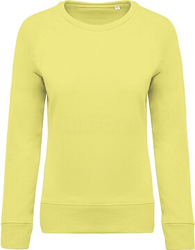 Sweatshirt BIO de senhora com decote redondo e mangas raglan K481