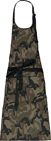 K885CC Avental com peito tam: One Size cor: Olive Camouflage...