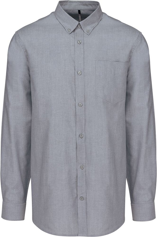 Camisa manga comprida em Oxford de tratamento fácil K533