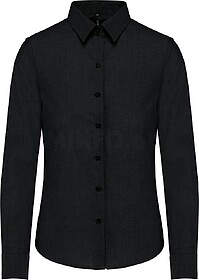 K534C Camisa de senhora manga comprida em Oxford de tratamen...
