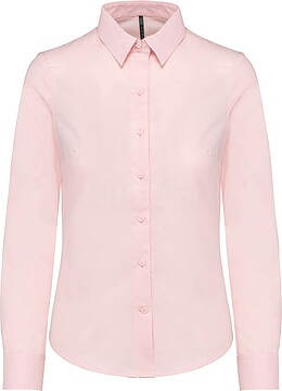 Camisa de senhora manga comprida em Oxford de tratamento fácil K534