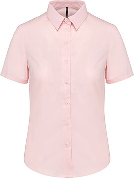 Camisa de senhora manga curta em Oxford tratamento fácil K536