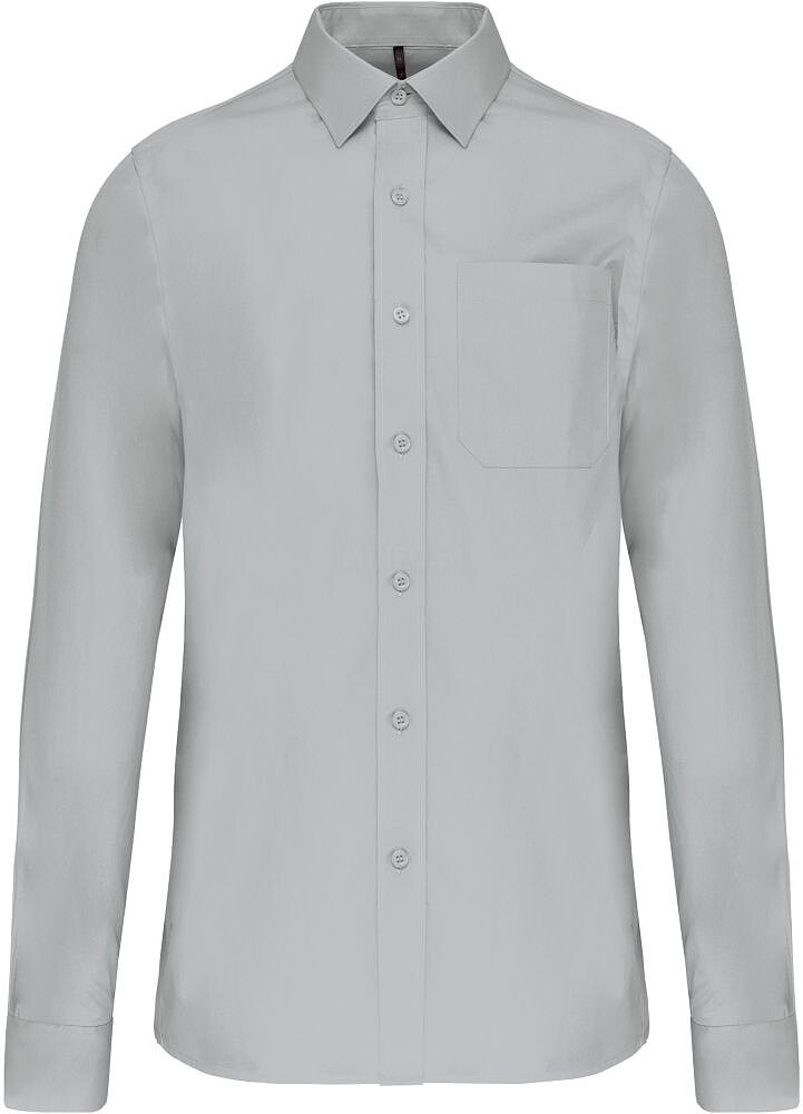Camisa manga comprida em popeline de tratamento fácil K541
