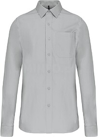 K541C Camisa manga comprida em popeline de tratamento fácil...
