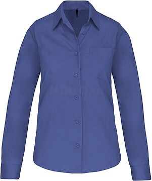 Camisa de senhora de manga comprida em popeline tratamento fácil K542