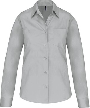 Camisa de senhora de manga comprida em popeline tratamento fácil K542