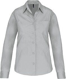 K542C Camisa de senhora de manga comprida em popeline tratam...
