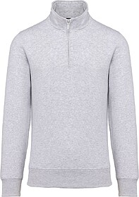 K487 Sweatshirt 1/2 fecho tam: M cor: Ash Heather : Kariban ...