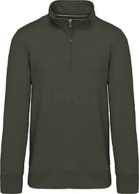 K487 Sweatshirt 1/2 fecho tam: XXL cor: Dark Khaki : Kariban...