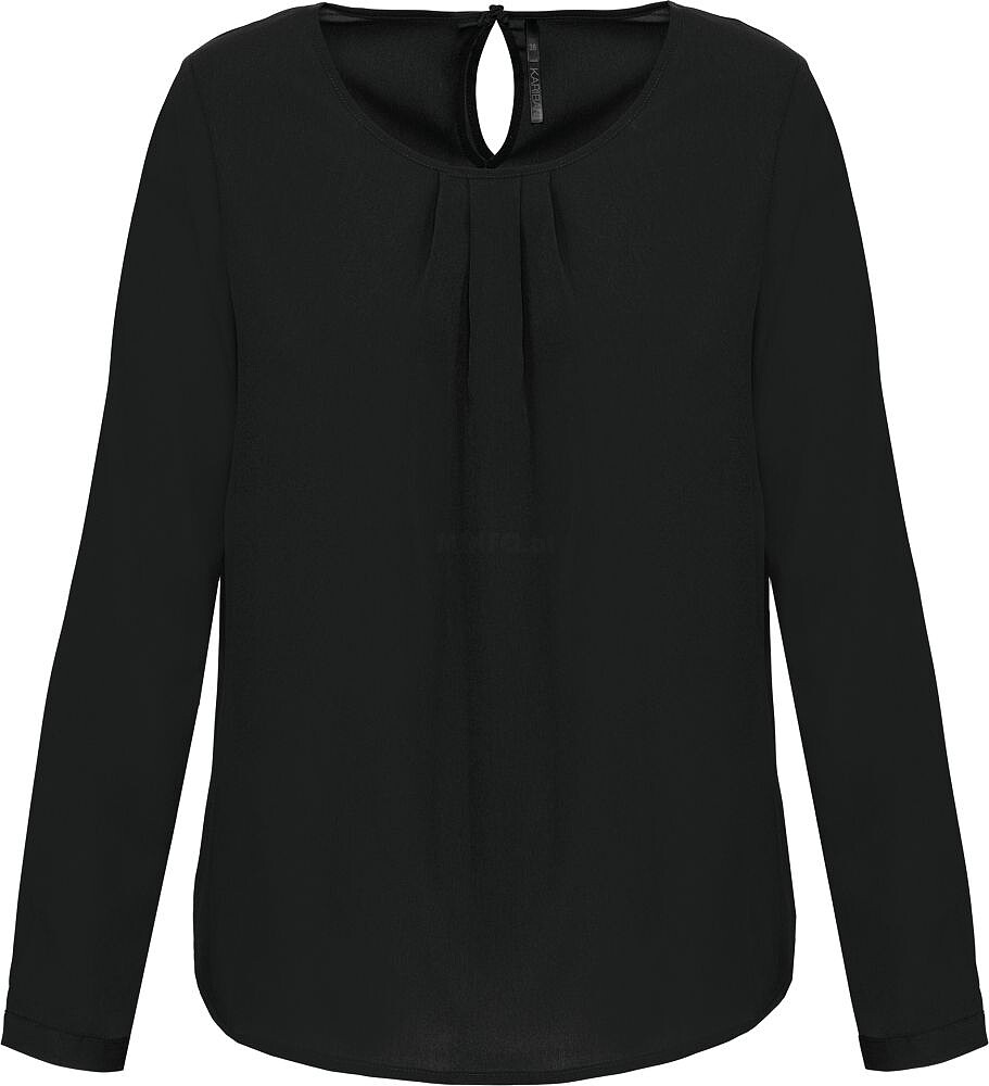 Blusa de senhora em crepe de manga comprida K5003